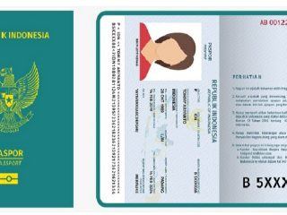 Ilustrasi Paspor Republik Indonesia.