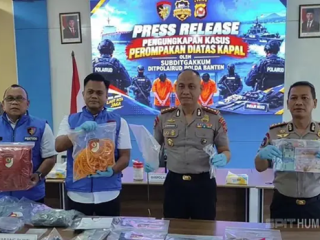 Ditpolairud Polda Banten Berhasil Bongkar Jaringan Pencurian Suku Cadang Kapal